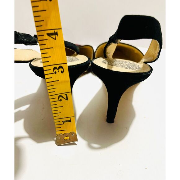 Vince Camuto Kolissa heel slingback pumps shoes animal calf hair red women 9.5 - Picture 7 of 7